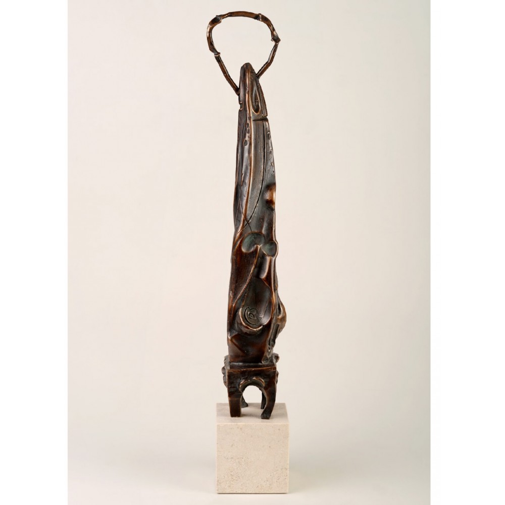 Evanghelist III - sculptură în bronz, artist Liviu Bumbu